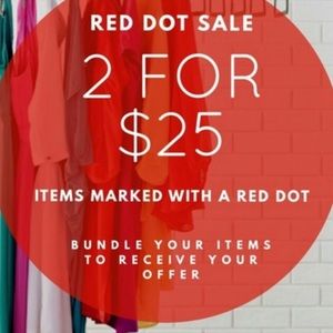 🔴Closet clear out! 2 for $25 with red dots 🔴